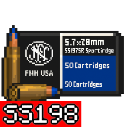 5.7x28mm SS198 鎢鋼穿甲彈
